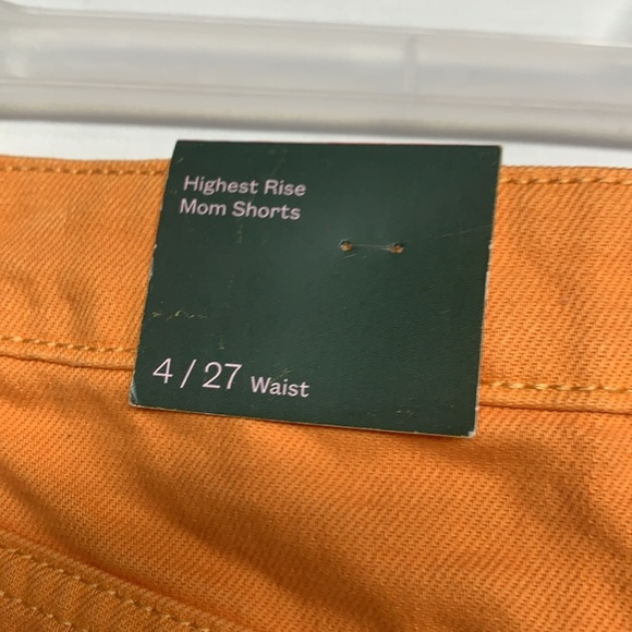 Wild fable Orange Highest Rise Mom Shorts - Picture 6 of 7